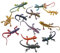 LLMSIX 12PCS Lizard Figures Realistic Rubber Lizard Figurines Cake Topper Decoration for Christmas Easter Birthday Party Gifts (Assorted Color)