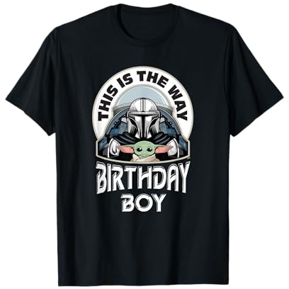 Star Wars Mandalorian and Grogu This is the Way Birthday Boy T-Shirt