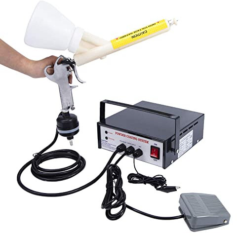 HYQNG Portable Powder Coating System Electrostatic Spraying Machine 5 Stage Powder Coating Machine Small Spray Equipment with Spraying Gun