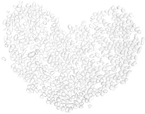 sourcing map 200g/0.44lb 5-7mm Decorative Glass Stones, Polished Glass Pebbles Marbles DIY Decor for Vase Filler Beads Crafts Fish Tank Aquarium Garden Decoration, White