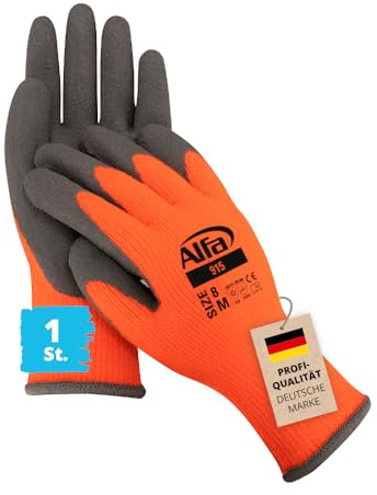 Alfa Winter Grip Arbeitshandschuh Gr. 11/2XL – Kälteschutz atmungsaktiv | Profi Qualität – Winter-Arbeitshandschuh mit Kälteschutz nach EN 511, flüssigkeitsdicht, atmungsaktiv und griffsicher.