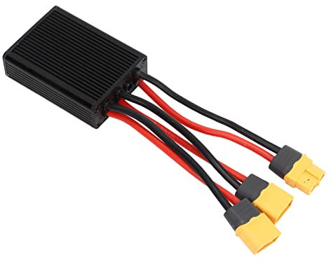 Double Battery Discharge ConverterElectric Bike Dual Battery Discharge Balancer, 20V72V Dual Battery Pack Switch Balancer Aluminum Alloy XT6Connector Dual Battery Parallel Module