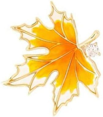 Herbst Herbstblätter Brosche Pin Kristall Strass Pflanze Blatt Anstecknadel Ahornblatt Brosche Abzeichen Zubehör Schmuck Geschenke für Frauen Mädchen Schals Schnalle Brosche Korsage
