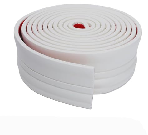 Black Flexible Baseboard Molding Trim,98/125MM×16.4/32.8FT Peel and Stick Rubber Wall Base Molding Trim, Caulk and Trim Stiros for Floor, Wall, Door Frame