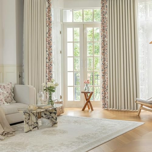 Ayoiow Verdunkelungsvorhang Jugendzimmer, Vorhänge Verdunkelung Mit Ösen, Chenille Verdunkelungsvorhang 2Er Set, Braun, 137X274CM