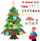Árbol de Navidad Fieltro para Niños Diy Desmontables Árbol de Navidad para Niños Decoración Árbol Navidad Fieltro Se Puede Colgar Para Party Decoración De Pared Para Puertas