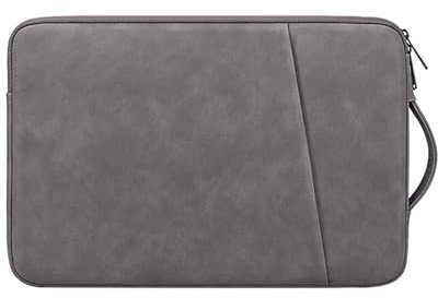 HJUGHPN Sacoche en cuir pour ordinateur portable - Sac à main pour ordinateur portable - Pour femme - Gris - 13