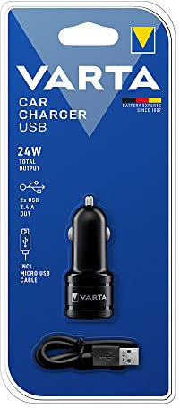 Adaptador Cargador de Coche 2 USB 4.8A, Ideal para Cargar Dispositivos móviles y garantizar una conexión rápida y eficiente Mientras viajas.