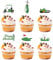 36pcs Golf Cupcake Toppers, Trophy Golf Ball Shoes Carts Bag Lawn Cupcake Picks Golf Sports Themed Cake Decorations Birthday Party Supplies for Baby Shower Birthday Gatherings