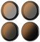 JJC 4 Pack ND/PL Filter Kompatibel mit DJI Osmo Action 5 Pro 4 3 Kamera, ND8/PL ND16/PL ND32/PL ND64/PL Multi Coated Neutral Density ND Circular Polarizer CPL Filters Action 5 Pro 4 3 Zubehör