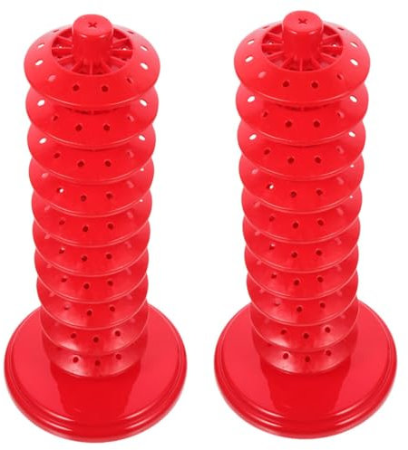 SOLUSTRE 2stücke Höhenverstellbarer Lollipop Ständer Roter Süßigkeitenhalter Mit Mehrfachlöchern Praktischer Desktop Süßigkeitenständer Für Party Und Veranstaltungspräsentation