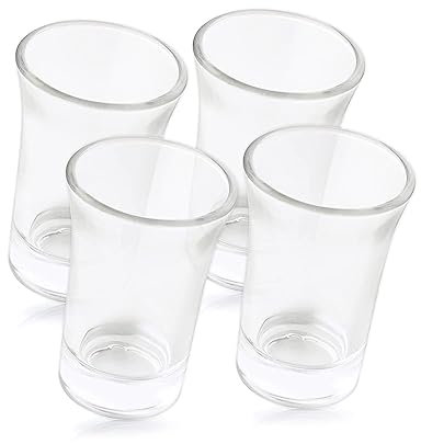 4 bicchieri da shot infrangibili per liquori, bicchieri da vino, cocktail, per feste