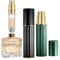JOOMOKO Perfume Atomiser, Perfume Travel Bottle, 10ML Atomiser Spray Bottle, Refillable & Travel Size Perfume Spray Bottle Easy to Refill Cologne Dispenser for Women and Men（Black＆Green）