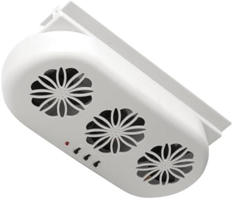 Amosfun Ventilateur Solaire Pour Voiture Refroidisseur à Énergie Solaire Aération Automatique Ventilateur Extraction De Voiture Climatisation Installation Facile