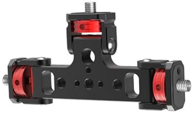 Dreifach-Adapter, Aluminium, 360 Grad verstellbar, 1/4 Zoll Gewinde für Kamera, Telefon, Stativ, Live-Stream und Vlog-Studio, Kamera-Fotografie-Montageständer