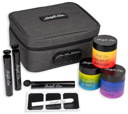 Moonlight Haze Smell Proof Bag & 3 Smell Proof Containers
