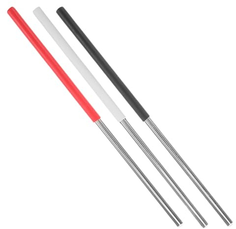 Mikikit 3 Stück Triangel Schlägel aus Legierung Professionelle Percussion Stäbe für Vielseitige Klangfarben Leichtes Zubehör für Triangel Instrumente
