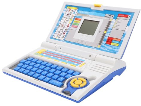 ZASCHMOY Computadora Portátil de Aprendizaje para Niños, Juguete Educativo para Niños y Niñas con Ejercicios de Alfabeto, Aprendizaje de Idiomas y Modos de Juego para Pequeños