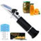 Dual Scale (2 in 1) Brix- und Salzgehalt-Refraktometer mit ATC EXTRA LED-Licht + Pipetten