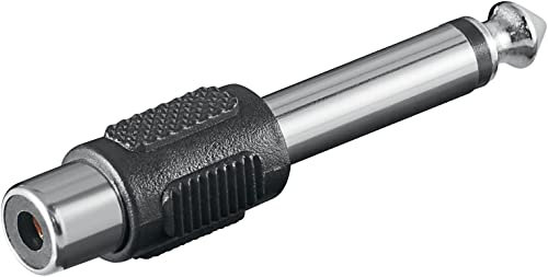 Cablepelado® - Adattatore audio mono RCA femmina a jack da 6,35 mm maschio