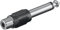 CABLEPELADO Adaptador de Audio Mono Jack 6.35 mm Macho a RCA Hembra | Adaptador conversor Jack 6.35 mm a RCA | Adaptador de Conector de Auriculares | Apto para amplificadores | Mono | 1 Unidad