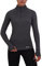 TCA Damen Sport Shirt Langarm Laufshirt 1/2 Reißverschluss Fitness Yoga Langarmshirts - Hellgrau, S