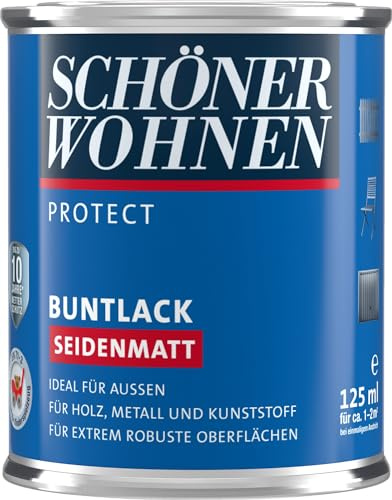 Profidur Buntlack 125 ml RAL 0096 Altweiß Seidenmatt Schöner Wohnen