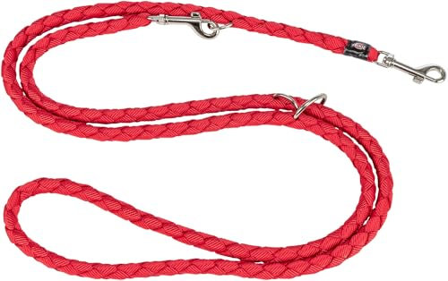 TRIXIE Hundeleine Cavo V-Leine L–XL, 2,00 m ø 18 mm in Black- verstellbare Leine für Outdooraktivitäten - für große bis sehr große Hunde - 143603