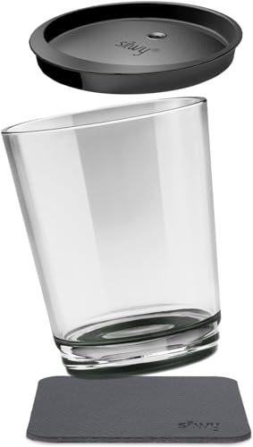 silwy® Gobelet magnétique de Couleur The Classic, Couvercle étanche et Nano Gel Pad métallique Inclus