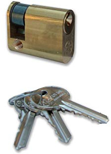 Assa Abloy 47681 Yale 0903002 Halbzylinder, oval, 40 mm, 30 x 10