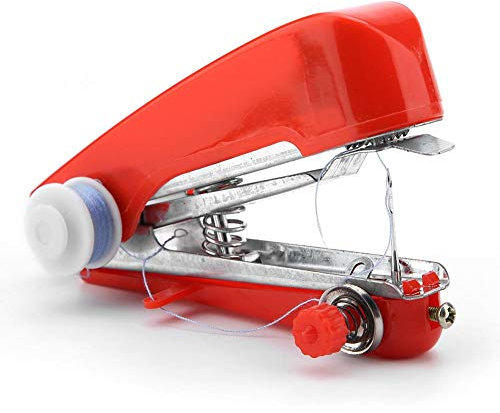 Maquina coser portatil, Maquina de coser manual Mini máquina de coser manual para tela de viaje a casa Ropa de bricolaje Ropa para niños Ropa para mascotas