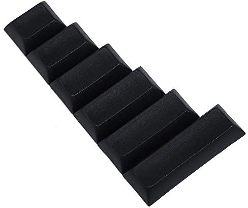 YMDK Customized Blank DSA 1.25 1.5 1.75 2.25 2.75 Keycap 1.4mm PBT for MX Switches Keyboard (2 pcs 1.75u, Black)