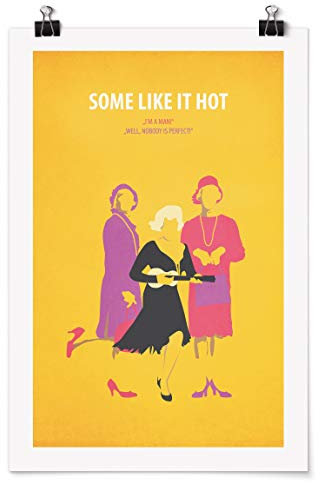 Bilderwelten Poster - Filmposter Some Like it hot Glänzend 30 x 20cm