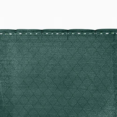 Gartenzaun Sichtschutznetz 1 x 25 m - dunkelgrün - Zaunblende Schattiernetz Tennisblende