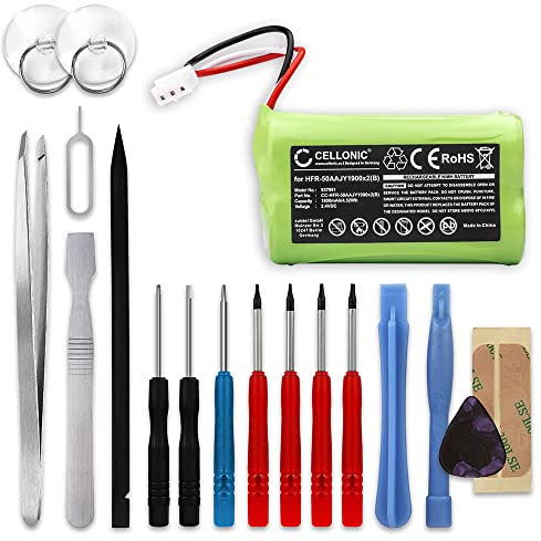 CELLONIC, Battery for Game console compatible with nVidia Shield Game Controller, P2920, TV (2.4V, 1800mAh) + Tool set