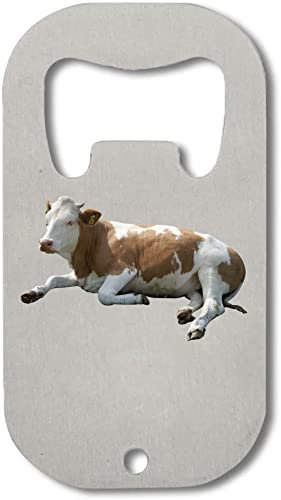 Lazy Cow Stainless Steel Bottle Opener Silver One Size
