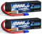 Zeee 4S Lipo Akku 14,8V 120C 10000mAh Batterie RC mit EC5 Stecker für RC Evader BX Auto Car Truck LKW Truggy RC Hobby (2 Packungen)