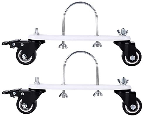 Lot de 2 Pieds pour Chauffages Infrarouges, Chauffage électrique avec Frein, Pieds pour Radiateurs Infrarouges, Pieds de radiateur électrique en Aluminium pour radiateur rempli d'huile (Type A)