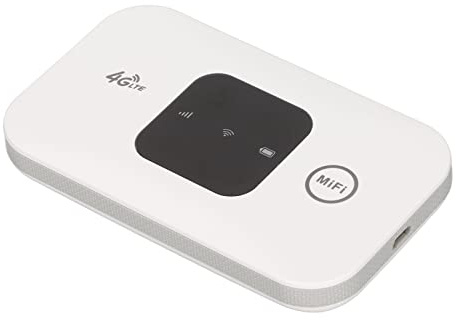 ASHATA Tragbarer Mobiler Internet Hotspot, Drahtloses Tragbares WLAN mit SIM Karte Slot, 150 Mbit/S 4G Starke Abdeckung, Verbindet Bis zu 10 Geräte, für Reiseautobus