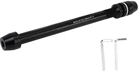SPYMINNPOO Fahrrad Hinterradachse, Einstellbare Länge Fahrrad Rollentrainer Steckachse Adapter für BMX Rennrad Mountainbikes