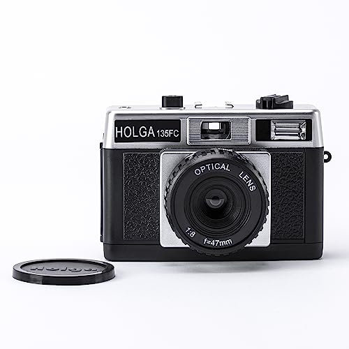 Holga 35 FC Foto Film Kamera mit Blitz schwarz artLINE