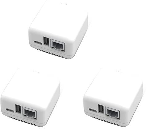 Osmond 3 x Mini-Netzwerk-Druckserver, USB 2.0, NP330 (Netzwerkversion)