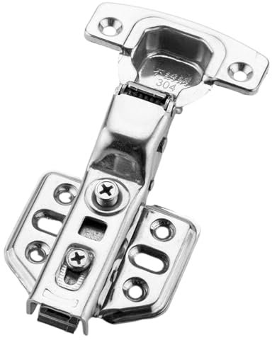 Klappenhalter Schrankscharniere Aus Edelstahl 304,Versteckte Schranktürscharniere,Eingebettete Rahmenlose Soft-Close-Scharniere,Einsatz,20Er-Pack