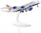QIYUMOKE 1/300 Metallflugzeugmodell für British A380 für Airbus A380 Modellflugzeug mit Ständer (7.5 Zoll lang) Ausstellungsdekoration für Luftfahrtbegeisterte.