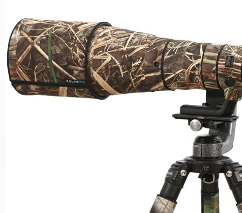 ROLANPRO Copriobiettivo mimetico per Sony FE 70-200 mm F/2.8 GM OSS II, custodia protettiva per obiettivo, impermeabile #49