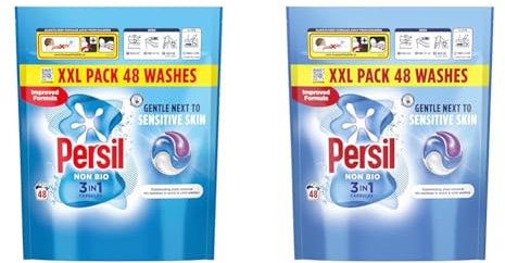 Persil Non Bio 3 in 1 Washing Capsules 48 washes (Pack of 2)