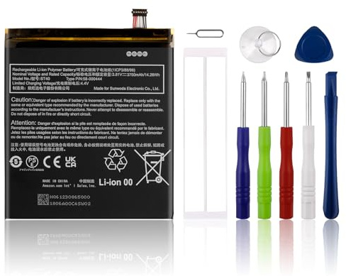 SwarKing Batterie de rechange 58-000444, ST40 compatible avec Fire 7 12ème génération 2022 P8AT8Z 26S1028/26S1028-L avec outils