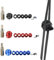Poearcus Bogenschießen Peep Sight für Compound Bogen Sight Interchangeable Aluminiumlegierung Innenkern mit Peep Visor Hoody Compound Bogen (B, Schwarz, 37°)