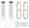 14Pcs Fridge Dredger and Cleaning Set, Fridge Drain Hole Cleaning Tool Refrigerator Drain Hole Cleaning Tool Kit Fridge Cleaning Syringe Kit for Refrigerator Cleaning Kitchen Drain Hole Remover