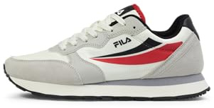 FILA Sneaker da Uomo Hypert, Marshmallow Black FILA Red, 43 EU